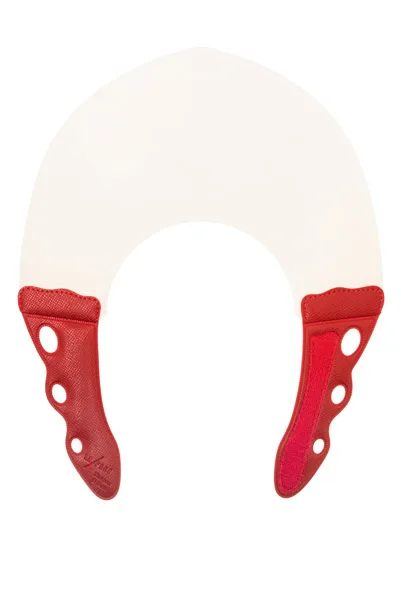 Воротник для стрижки и окрашивания Y.S.park NF-0.3, натуральный с красным, из каучука, 0.3 мм