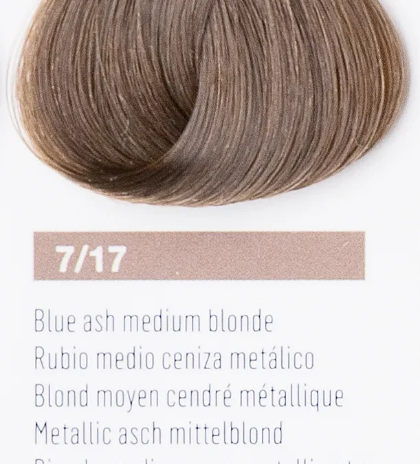 Краска для волос Lakme Chroma 7/17, средний блондин пепельный холодный, безаммиачная, перманентная, 60 мл