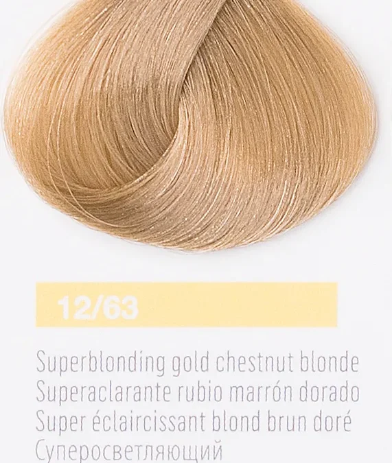 Краска для волос Lakme Collage new 12/63, суперосветляющий коричнево-золотистый блондин, 60 мл