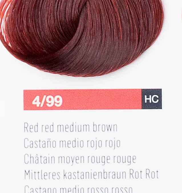 Краска для волос Lakme Chroma 4/99, средний шатен красный насыщенный, безаммиачная, перманентная, 60 мл