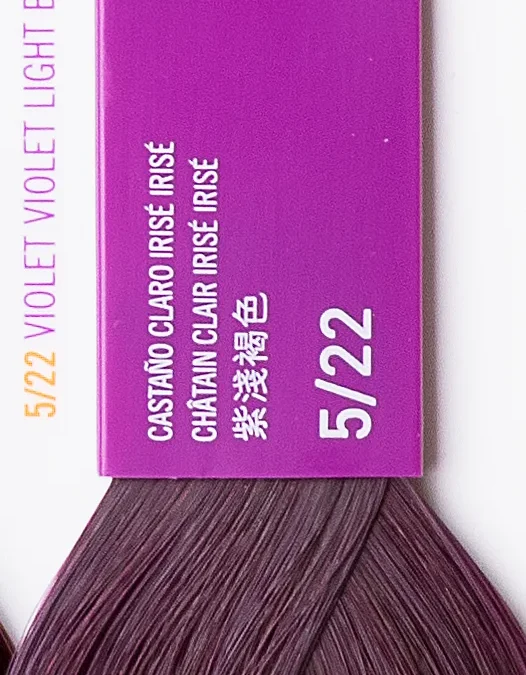 Краска для волос Lakme Gloss 5/22, светлый шатен фиолетовый насыщенный, полуперманентная, без аммиака