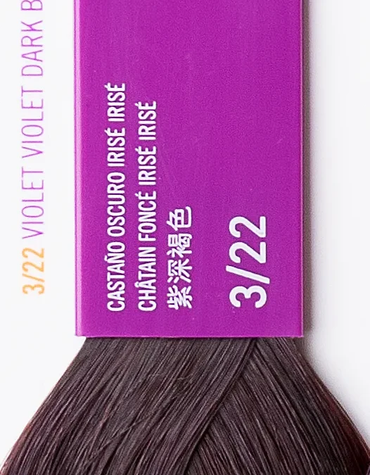 Краска для волос Lakme Gloss 3/22 тёмный шатен фиолетовый насыщенный, 60 мл, полуперманентная, без аммиака