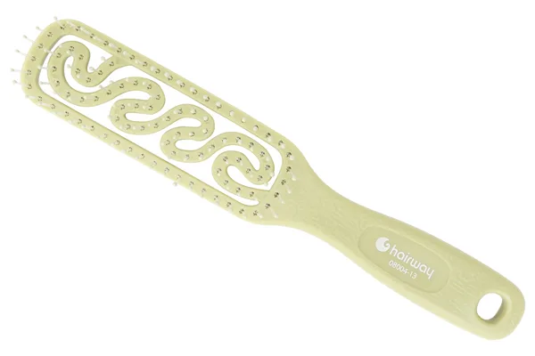 Щетка Hairway Eco массажная 5 рядов оливковая