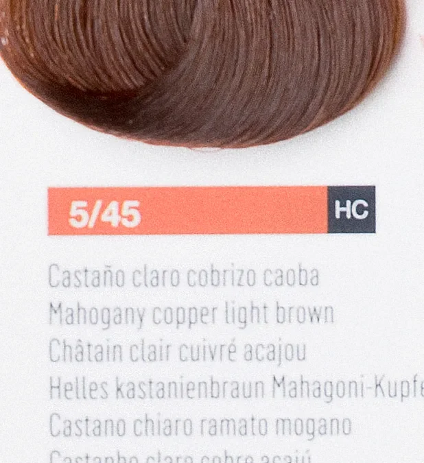 Краска для волос Lakme Chroma 5/45, светлый шатен медно-махагоновый, безаммиачная, перманентная, 60 мл