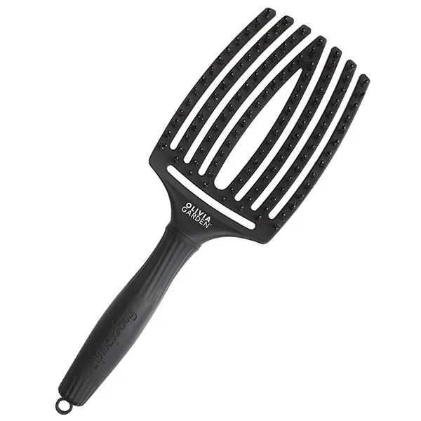 Щетка для волос Olivia Garden  Fingerbrush, Care Iconic Boar&Nylon Full, Black, размер- L ID1731