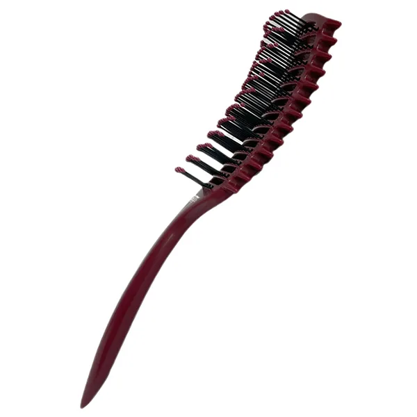 Щетка массажная Nylon 9 рядов бордовая h10686-33