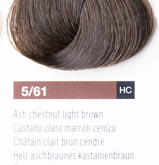 Краска для волос Lakme Chroma 5/61, светлый шатен коричнево-пепельный, безаммиачная, перманентная, 60 мл