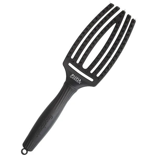 Щетка для волос Olivia Garden  Fingerbrush, Care Iconic Boar&Nylon Full, Black, размер- M ID1729