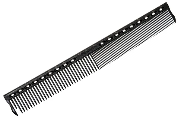 Расческа для стрижки Y.S.park G45 carbon, с линейкой, 22 см, черная
