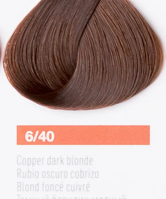 Краска для волос Lakme Collage new 6/40, темный блондин медный, 60 мл