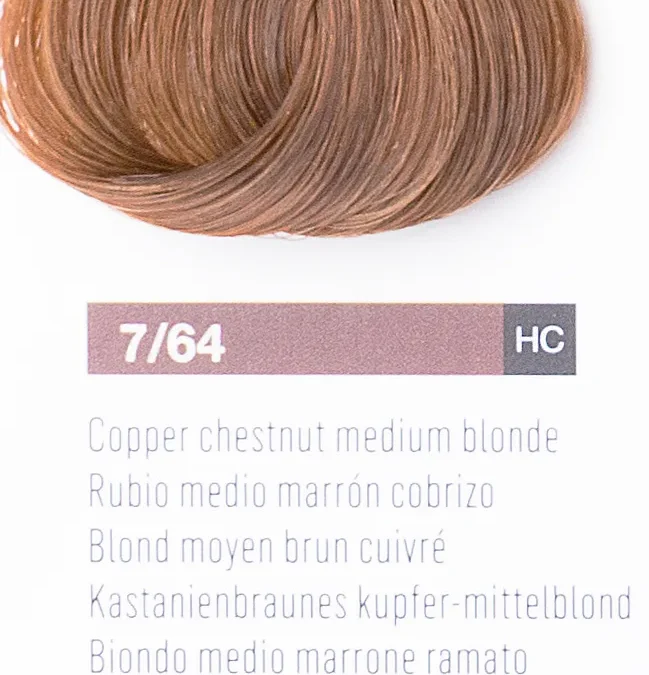 Краска для волос Lakme Chroma 7/64, средний блондин коричнево-медный, безаммиачная, перманентная, 60 мл