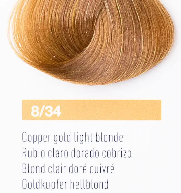 Краска для волос Lakme Chroma 8/34, блондин золотисто-медный, безаммиачная, перманентная, 60 мл