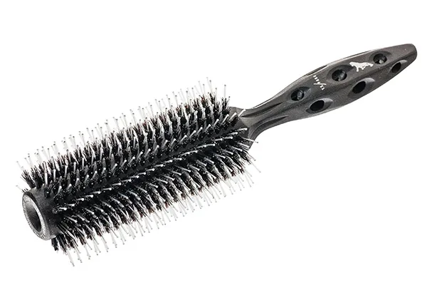 Термобрашинг для волос Y.S.park 580 Carbon Tiger Brush, диаметр- 60 мм, натуральная щетина кабана и нейлон, ручка-карбон