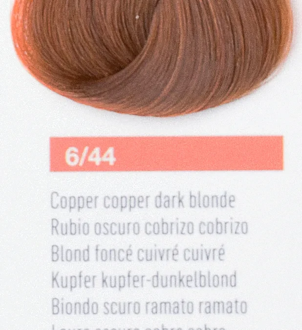 Краска для волос Lakme Chroma 6/44, тёмный блондин медный насыщенный, безаммиачная, перманентная, 60 мл